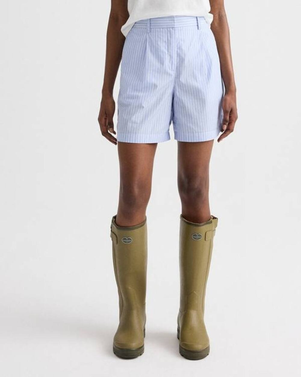 TWP Henry St Shorts in Blue Haven White  Stripe 2